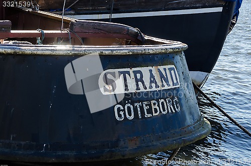 Image of back of a tugboat