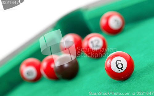 Image of Snooker balls