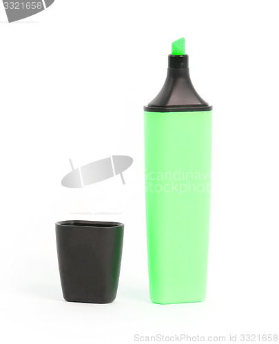 Image of Green highlighter isolated