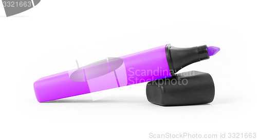 Image of Purple highlighter isolated