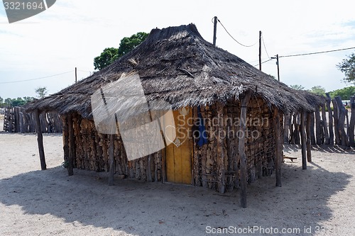 Image of traditional african village with houses 