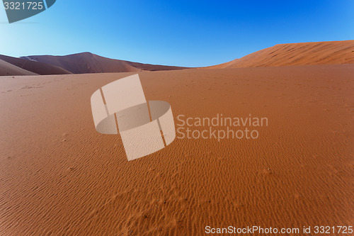 Image of beautiful landscape of Hidden Vlei in Namib desert 
