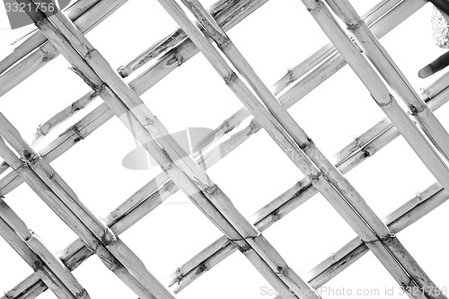 Image of morocco abstract bamboo roof in the   africa  sky