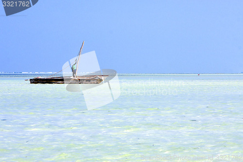 Image of beach   in zanzibar       sand isle  sky  and  