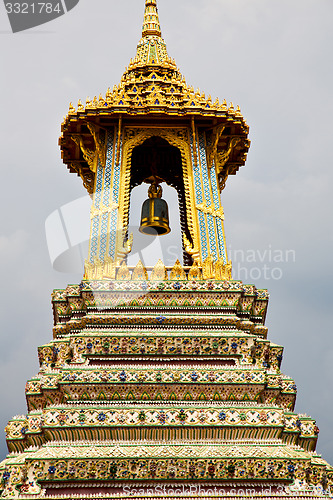 Image of  thailand asia    bangkok rain  bell  palaces     sky     colors