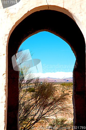 Image of gate   in todra gorge morocco africa and 