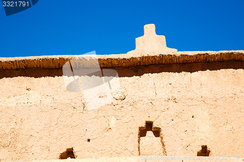 Image of moroccan old wall and in antique city