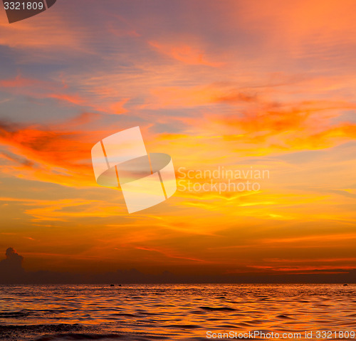 Image of sunrise    sea  thailand kho tao bay south china sea