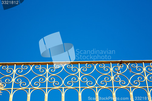 Image of abstract terrace in   africa and the sky