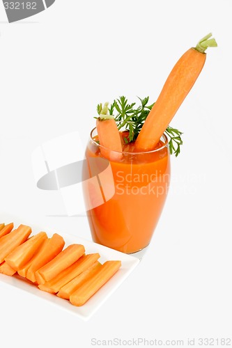 Image of Glass of carrot juice