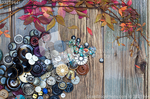 Image of colorful vintage buttons