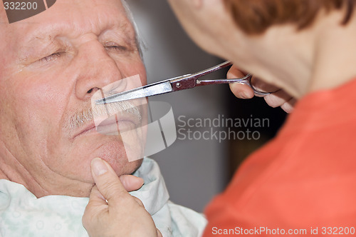 Image of Shaving mustache