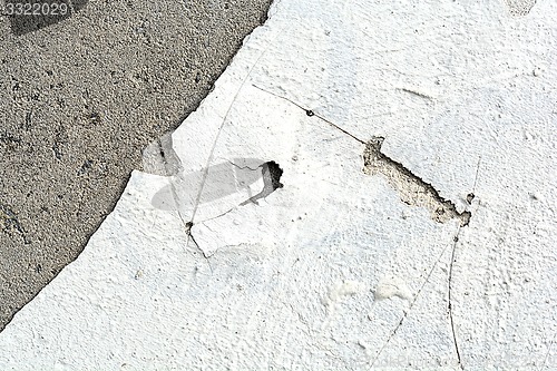 Image of Vintage or grungy white background of natural cement or stone old texture as a retro pattern wall.  It is a concept, conceptual or metaphor wall banner, grunge, material, aged, rust or construction.