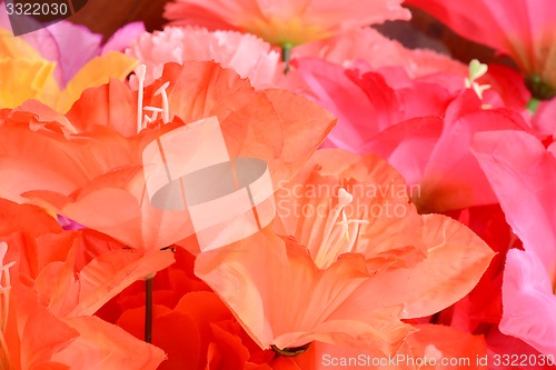 Image of Colorful of Artificial flowers