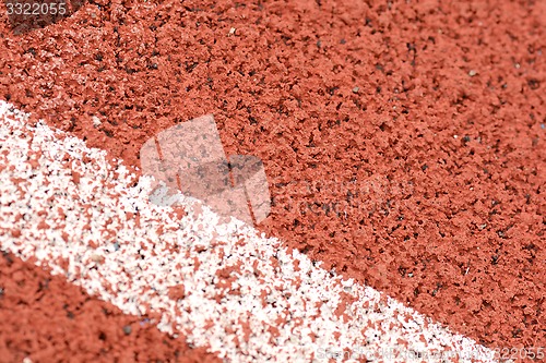 Image of Close-up line on race track