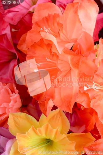 Image of Colorful of Artificial flowers