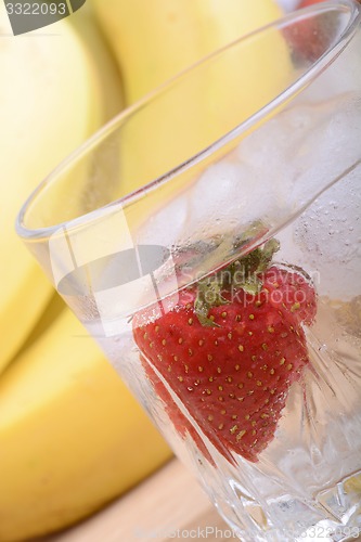 Image of healthy strawberry with fruits