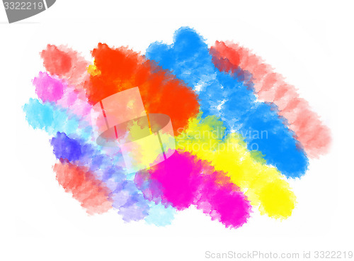 Image of Abstract color blots texture