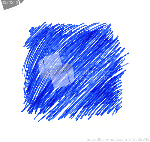 Image of Abstract color drawn element for design