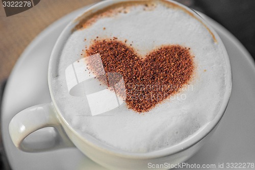 Image of Coffee heart shape