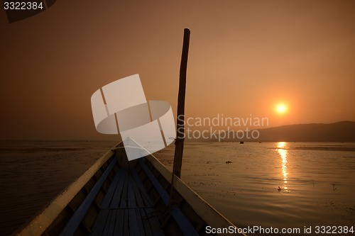 Image of ASIA MYANMAR INLE LAKE LANDSCAPE SUNRISE