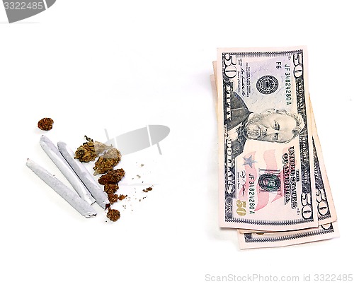 Image of marijuana and money
