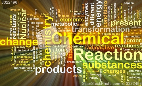 Image of Chemical reaction background concept glowing