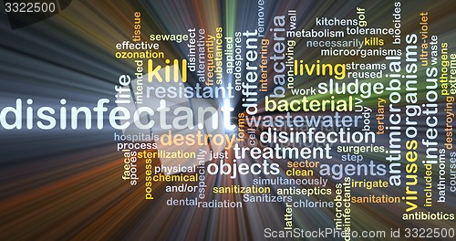 Image of Disinfectant background concept glowing