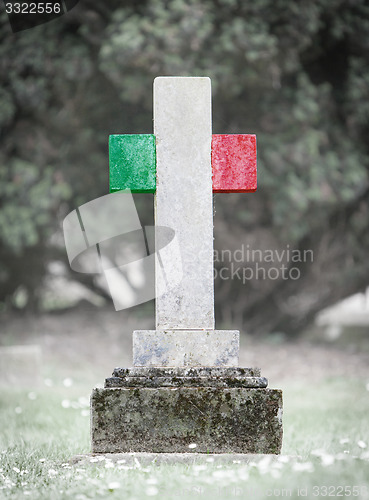 Image of Gravestone in the cemetery - Italy