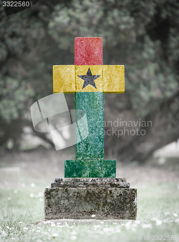 Image of Gravestone in the cemetery - Ghana