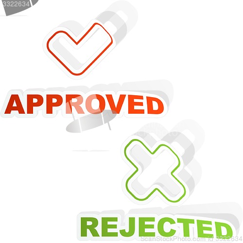 Image of Approved and rejected