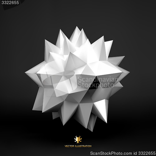 Image of 3D vector illustration. Abstract background. 