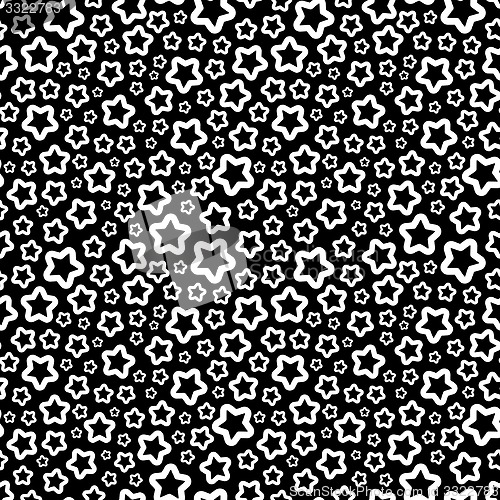 Image of Stars. Seamless pattern.