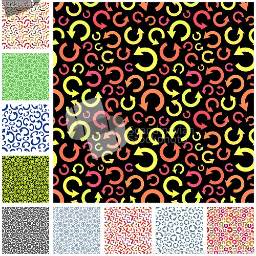 Image of Recycle. Seamless pattern.