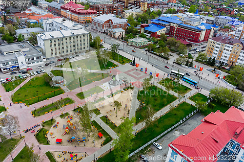 Image of Bortsov Revolyutsii Square in Tyumen, Russia