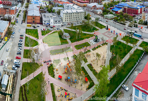 Image of Bortsov Revolyutsii Square in Tyumen, Russia