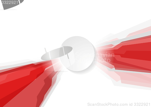 Image of Abstract red geometric concept background