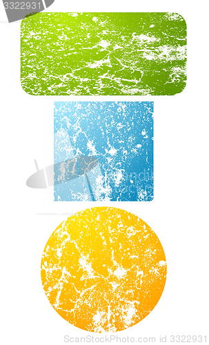 Image of Abstract grunge tech elements