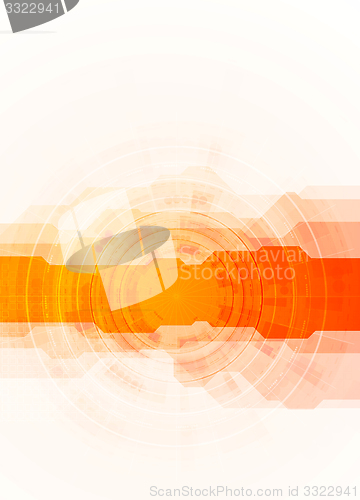 Image of Bright orange technology background