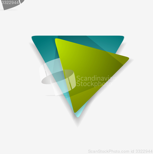 Image of Vector graphic of abstract triangle shapes