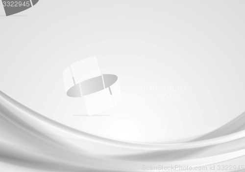 Image of Abstract light grey wavy background