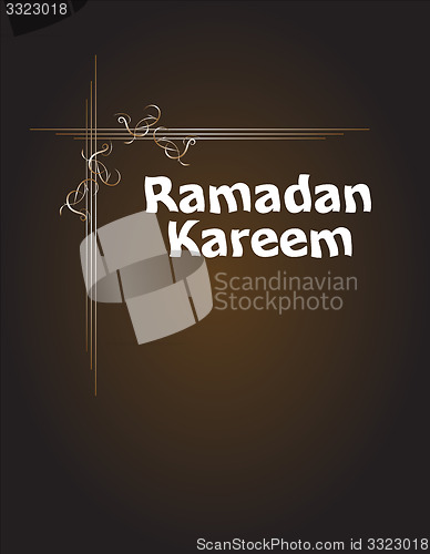 Image of Ramadan Kareem, greeting background