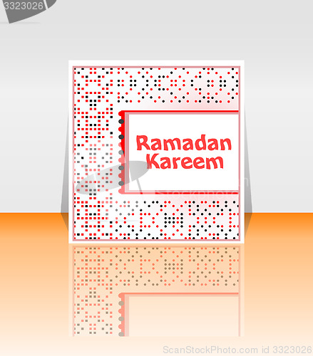 Image of Ramadan Kareem. lettering composition of muslim holy month.