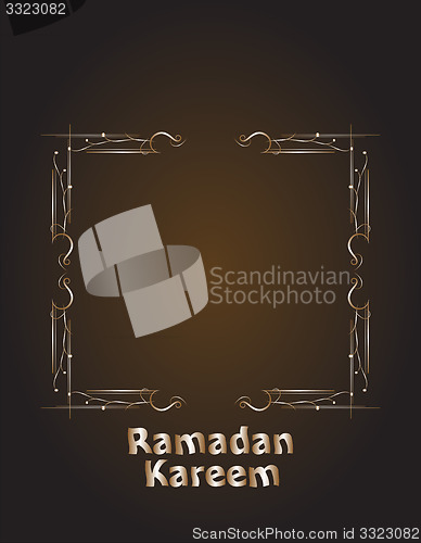Image of Ramadan Kareem. lettering composition of muslim holy month.