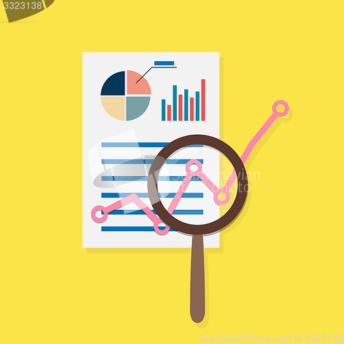 Image of Flat modern vector icon of seo or business theme