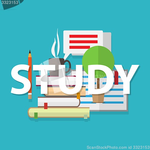 Image of Flat design vector illustration concepts of education.