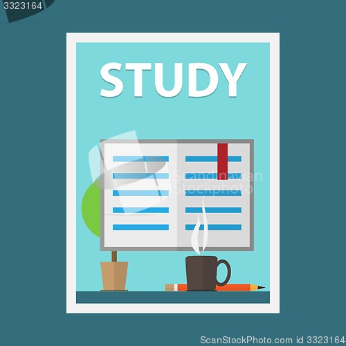 Image of Flat design vector illustration concepts of education.