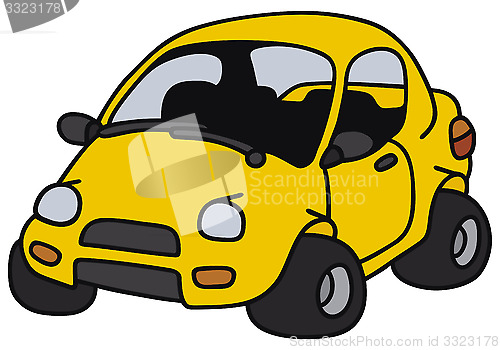 Image of Funny yellow car