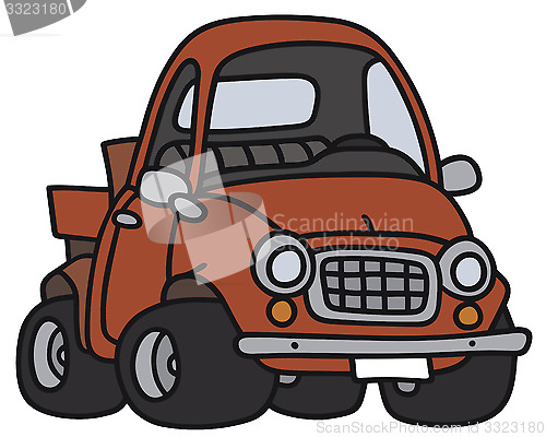 Image of Funny red truck