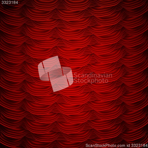 Image of Red curtains to theater stage. EPS 10